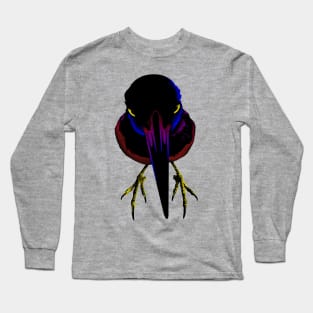 Closeup of black bird Long Sleeve T-Shirt